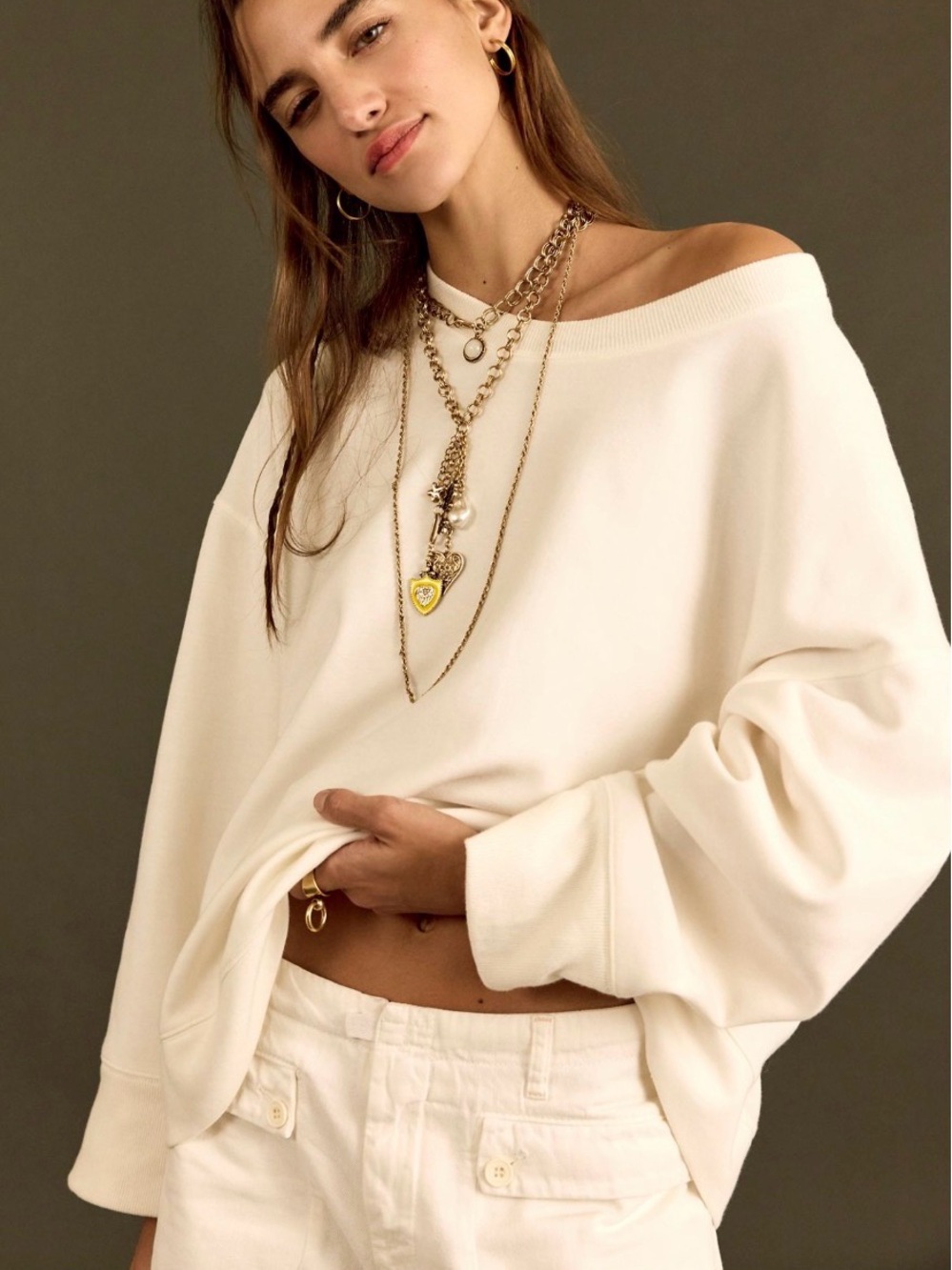 Free people we the free Frankie long sleeve shirt
